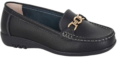 Boulevard Wide L646A- Womens Loafer Shoes Black Size