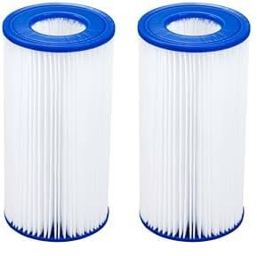 Bestway Filtro Tipo III para Depuradoras de Cartucho Ø10,6x20,3 cm Blanco (Paquete de 2)