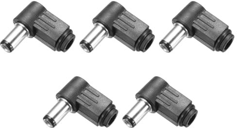 sourcing map 5pcs DC Male Power Adapter Connector, 6.3mm x 3.0mm DC Power Jack Plug Adapter 0.96 for Home Appliances Industrial Use CCTV Cameras Power Supplies