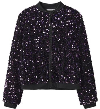 NAME IT Girl Bomberjacke Pailletten | bomber jacket