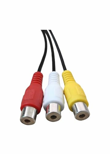 Harrista 1PC 3.5MM To Jack 3 1PCS RCA Cable Video Component AV Adapter Cable For TCL TV Red White And Yellow Female