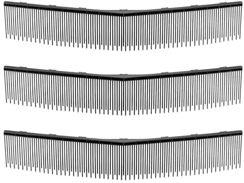 VEVOR Cepillo de Recambio para Máquina Barredora de Césped 66 cm, Juego de 3 Piezas, Cepillo de Repuesto en Forma de V, Compatible con Peinadora VEVOR, para Limpiar Hierbas Hojas en Jardín Acera Patio