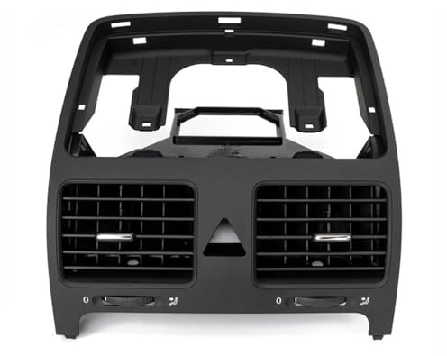 Conjunto de ventilación de salida de aire acondicionado central delantero compatible con VW Golf V 5 GTI Jetta MK5 Rabbit 1K0819728F Aire Acondicionado para Coche Rejilla