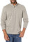 Wrangler Authentics Men's Sweater Fleece Quarter-Zip, Light Heather Gray, L