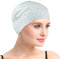 Bambus-Schlafhaube für Haarausfall, Kopfbedeckung für Chemo-Frauen, Hellgrau, Einheitsgröße