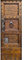 awallo Dekopanel Motiv Antike Holztür Braun in 100 x 280 cm Fototapete mit brauner alter Holztüre auf Vliestapete Made in Germany einfache und schnelle Verarbeitung