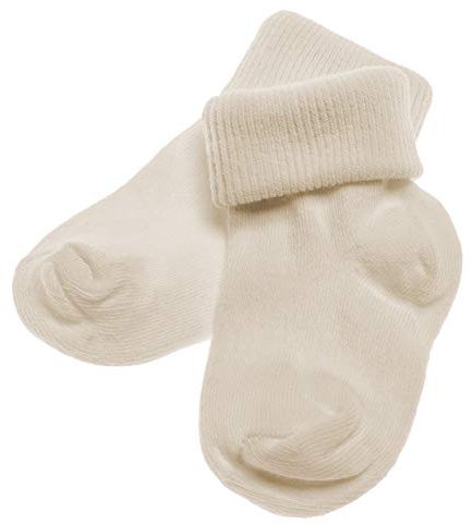 PETTI Artigiani Italiani Calze Neonati Calzino Intimo Bambini 6 Paia, Panna, 18 Mesi Unisex-Bimbi