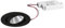 LED Einbaustrahler-Set inkl. Konverter, IP20, rund, 230V, 7W 2700K 740lm 38°, schwenkbar 30°, Schwarz
