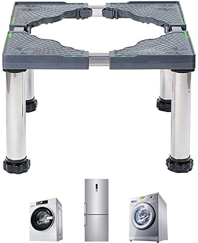 29-32cm Verstellbarer Waschmaschinensockel Waschmaschine Sockel Untergestell Ausziehbarer Gerätekühlschrankständer Tragkraft 300kg,für Kühlschrank Waschmaschine Trockner Und Gefrierschrank