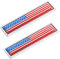 2 Pcs Autocollant Métal Drapeau National pour Voiture - Décoration Unique pour Portes Bureaux Et Fêtes Accessoire Personnalisé en Alliage De Zinc