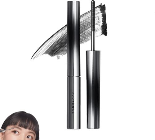 Judydoll Mascara, Judydoll Curling Lron Mascara, wasserfeste, extra lange Wimpern, kein Abblättern, kein Verklumpen, langlebig (Klassisches Schwarz)