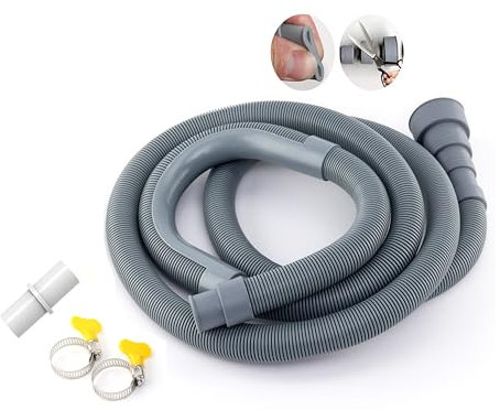 Kippen 5803 - Tubo de desagüe universal para lavadora y lavavajillas de 200 cm.