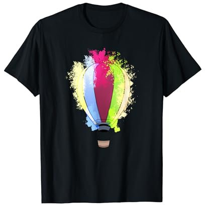 Heißluftballon Ballone Ballonfahren Fliegen Am Horizont T-Shirt