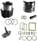 Generico Kit Cilindro e Pistone + Pompa Olio + Serie Guarnizione Completa e Paraoli Compatibile per Motore Lombardini Diesel 6ld 400 per Motozappa e Motocoltivatore