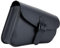 Motorrad Schwinge Tasche mit schwarzem Kunstleder Schwingarmtasche Motorrad Satteltasche Linke Seite Werkzeugtasche Fit für Softail/Triangulated Swingarm Modelle Dyna Low Rider Fat Bob Ein