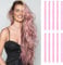 10 Pcs Extension Cheveux | Rajout Cheveux Couleur de 55 cm | Meche Cheveux (rose clair)