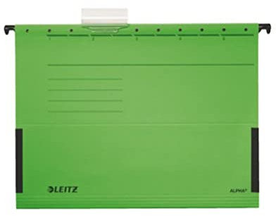 Leitz Hängetasche ALPHA®, seitlich mit Fröschen, Colorspankarton, grün