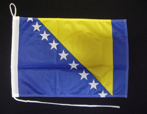 Motorrad-/Bootsflagge 25x40cm: Bosnien Herzegovina