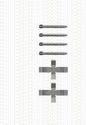Triscan 8105231389 Bremsbelag - Zubehörsatz Hinterachse