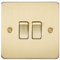 Knightsbridge fpav3000bb 10 A 2 G 2 Vías Interruptor con Soporte de Placa – Pulido Brass P, FP3000BB