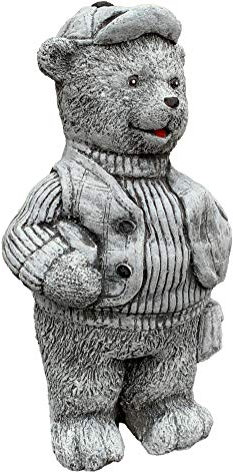 stoneandstyle Steinfigur Teddy Paul, Frost- und wetterfest, massiver Steinguss