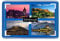 Edinburgh - Postcard-Style Design - 7cm x 4.5cm - Novelty Tourism Fridge Magnet.
