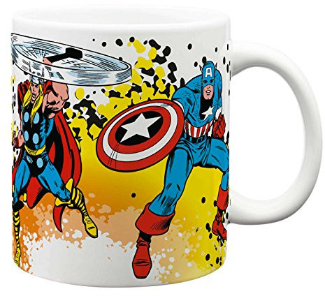 Zak Designs MRTM-8720 Marvel Comics Keramikbecher, mehrfarbig