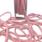 Pink Spaghetti Strap Satin Cord Tubular Satin Strap Flat Trim String Non Stretch Strapping Dresses Swimwear Bikini Lingerie Corset Ties Dresses Top Dressmaking (5mm - Pink - 1 Meter)