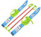 MARMAT SKI Skier Kinder BINDUNG + Stöcken Kinder-SKI Kunststoff 6 Farben 70 cm (Blau)
