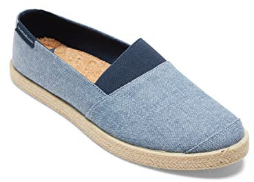 Quiksilver ESPADRILLED, Zapato Hombre, Azul (Blue/White/Blue Xbwb), 45