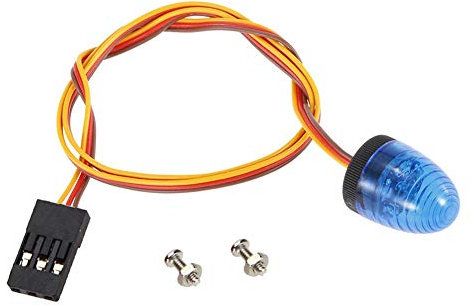 KEEDA RC LED Licht Rotierende Blinkende Lampe Polizei Beleuchtung für 1/8 1/10 RC Modell Auto HSP SCX10 1/14 RC Car Tamiya Traktor RC Engineering Truck (Blau)
