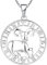 YL Silber Widder Halskette-925 Sterling Silber Horoskop Sternzeichen 12 Konstellation Anhänger Halskette für Damen und Mädchen