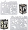 VINFUTUR 2 Stk Stanzschablonen Halloween Hexe und Kürbis Prägeschablonen, Metall Prägeschablonen Laternen Stanzmaschine Schablonen Stanzformen Schneiden für Scrapbooking Karten Sammelalbum Deko