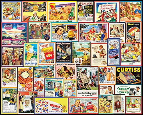 White Mountain Puzzles Great Old Ads - 1000 Piece Jigsaw Puzzle