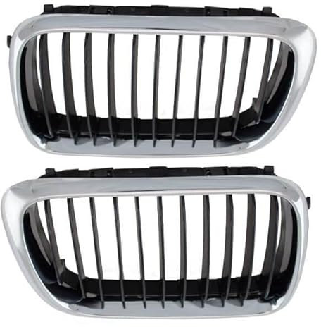 DM Autoteile SATZ Kühlergrill Chrom Schwarz passend für alle E36 1996-1999 Facelift Modelle