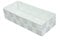 wm Homebase Geflochten Aufbewahrungskorb Polypropylen Badkorb Rechteckig in Wieß 26x11x6cm