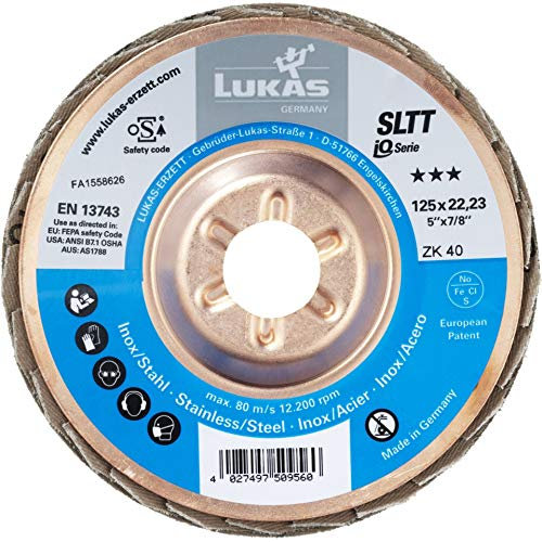 Lukas Lot de 10 disques abrasifs en liège Ø 125 mm grain 40