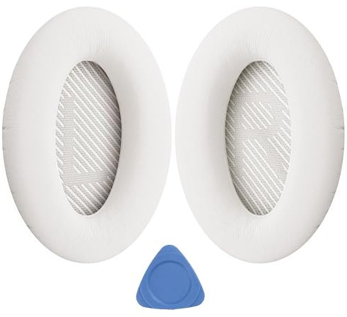 YOCOWOCO Almohadillas mejoradas para auriculares Bose QC35, QC35 II, QuietComfort 35 y Quiet Comfort 35 II, almohadillas de repuesto con piel de proteína suave y espuma viscoelástica más gruesa