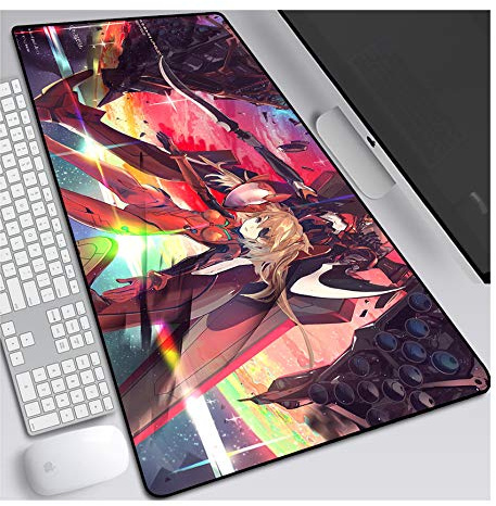 ITBT Evangelion XL Anime Alfombrilla para ratón 700 x 300 mm - Speed Gaming Mousepad - Mouse Pad para Ordenador - 3mm Goma Antideslizante, para Gamers Ordenador, PC y Laptop,B