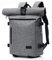 YAMTION Laptop Rucksack Herren,Rolltop Rucksack Schulrucksack Jungen Teenager mit USB Ladeanschluss & 17 Zoll Laptopfach für Schule,freizeit,Arbeit,für Männer Damen (grau)