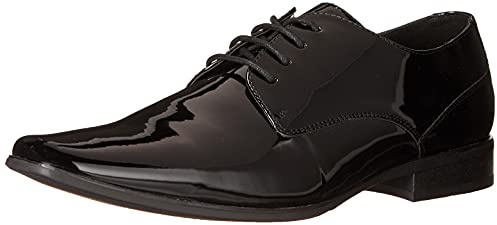 Calvin Klein Scarpa Brodie Oxford Uomo, Vernice nera, 44 EU
