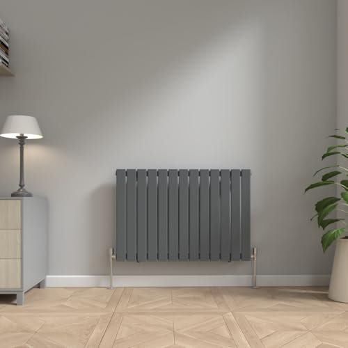 NRG Anthracite Modern 600x884mm Single Panel Bathroom Central Heating Radiator