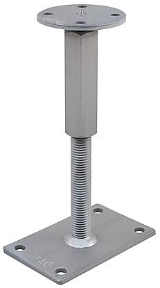 Pitzl Pfostenträger Rechts/Links mit Gewinde M24, Verstellbereich: 277-342 mm
