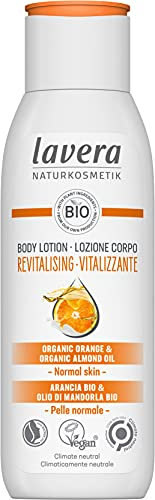 lavera Body Lotion Revitalisierend - Naturkosmetik - vegan - Bio Orangen- & Bio-Mandelöl - zertifiziert - 200ml