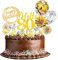 80 Geburtstagstorte Topper,20 Stücke 80 Geburtstag,80 Happy Birthday Tortendeko,Kuchen Deko mit 80th Geburtstagskerzen Cake Topper Tortendeko für mann frauen(Gold Silber)