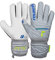 Reusch Attrakt Grip Finger Support Flexible Unisex Torwarthandschuhe Herren Frauen für Erwachsene mit Fingerprotektion geeignet für alle Spielfeldoberflächen und jedes Wetter, grau-gelb, 11