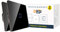 CNBINGO Dimmer Touch Light Switch - Flush-Mounted - Simple Black - Wall Switch with Glass Panel and Status LED (Pack of 2)