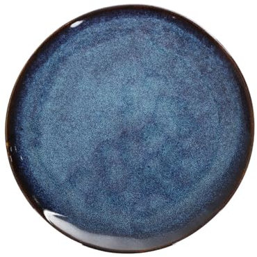 HOMLA Casper marineblauer Dessertteller 20cm modernes Design 100% Steinzeug