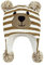 Durio Baby Mütze Wintermütze Kleinkind Kinder Mädchen Jungen Earflap Beanie Warm Strickmütze mit Bommel Kaffee 2-4 Jahre (Tag Size L)