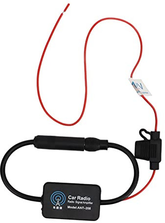 Amplificatore di Segnale Radio FM, Amplificatore di Amplificazione del Segnale Dell'antenna Radio FM per Autoradio 25-30dB Ricevitore dell'unità Principale Multimediale Stereo